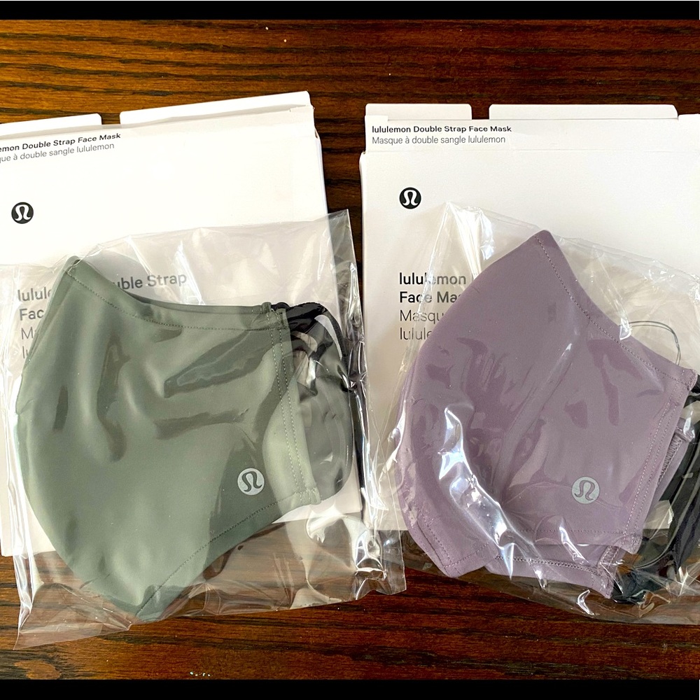 Lululemon Double Strap Mask set of (2) NWT
